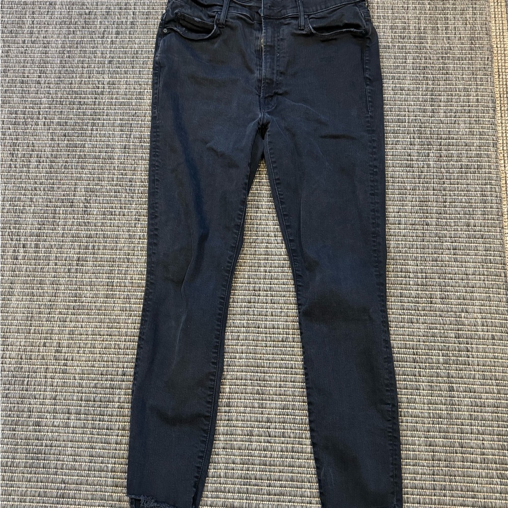 MOTHER Women's Stunner Zip Ankle Step Fray